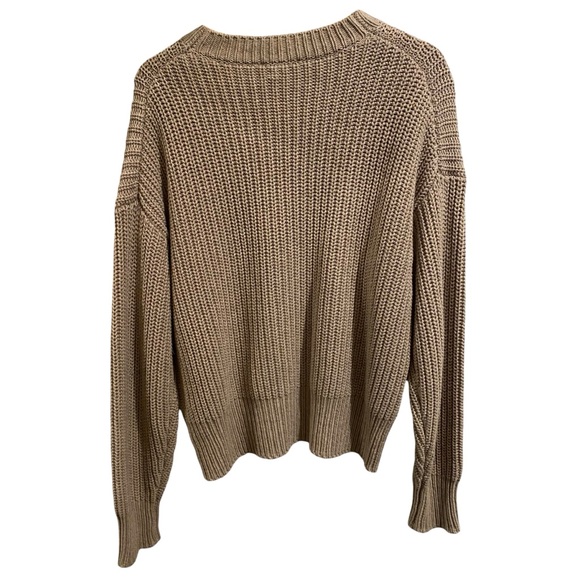 Reformation Sam Cotton & Cashmere Chunky Knit Crew Neck Oversized Sweater - Picture 3 of 6